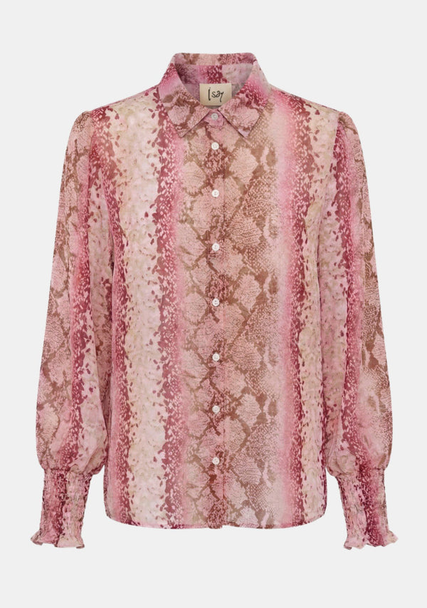 I SAY Vibse Shirt Shirts N86 Rose Snake