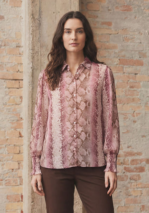 I SAY Vibse Shirt Shirts N86 Rose Snake